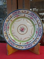 Antique French sevres 1771. Hand painted bowl and plate. 24 Cm.