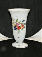 Herendi gyümölcs mintás porcelán váza - 19 cm