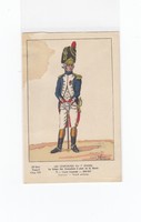 Generális katonai uniformis nyomat (kép-képeslap)