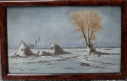 Gergely Pörge (1858-1930) early snow