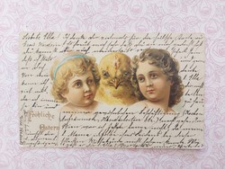 Régi húsvéti képeslap litho levelezőlap