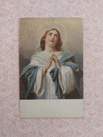 Old postcard Hungarian art postcard zatzka: holy virgin