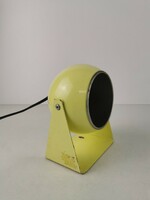 Régi asztali fali Lámpa / Retró / Space Age / mid century eyeball Lámpa / sárga