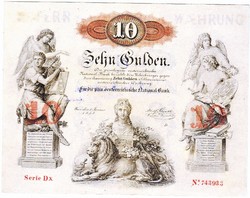 Ausztria 10 Osztrák-Magyar gulden 1858 REPLIKA