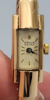 Antique erax extra swiss women's wristwatch 18k gold