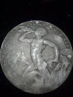 Commemorative medal, 1940s, 50 mm, Hungarian rowing association, Lajos Berán