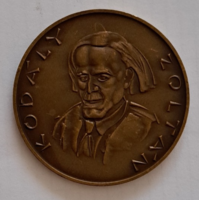 András Kiss Nagy: Zoltán Kodály / János Háry bronze commemorative medal 60 mm