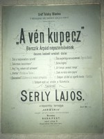 Antik kotta! /1882/“A Vén kupecz” Berczik Árpád népszínművének.... Gróf Teleky Blanka  őméltoságának