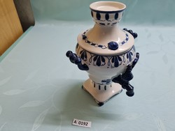 A0192 Ukrán porcelán szamovár 21 cm