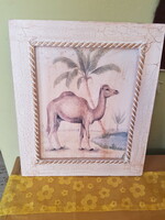 Sivatagi oázis fakép 34X29,5 cm