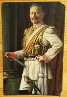 II. Világháború - II. Vilmos császár - képeslap - SÉRÜLT ! - (2)
