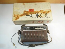 Retro régi rádió SOKOL - USSR Szovjet Orosz gyártmány kb. 1970-es évek