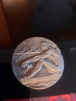 Commemorative medal, 1940s, 50 mm, Hungarian rowing association, jl mark