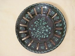 Zsűrizett Mezőtúri kerámia fali tányér falitányér 20,5 cm