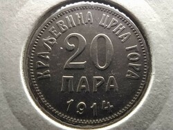 Montenegró I. Miklós (1860-1918) 20 para 1914 (id73252)
