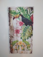 Tukán Hawaii díszítéses fali kép dekoráció