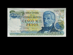 Ounce - 5000 pesos - Argentine - 1977 - (rarer denomination - nice!)