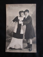 Approx. 1911 Gypsy love fedák sari + paper King Sandor theater photo sheet strelisky photo