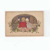 Húsvéti képeslap gyerekek (régi) "Pauline Ebner" 1918