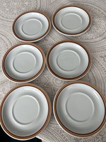 6 Great Plains small plates, orange-brown, 16 cm, flawless, new