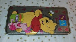 Retro Disney Micimackó Winnie the Pooh fém doboz ceruzatartó