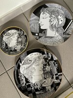 Hollóházi porcelán fali tányérok, hibátlan állapotban - Jurcsák László kollekció