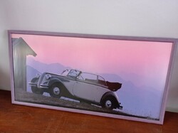 Veterán BMW fali díszkép
