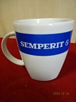 Austrian porcelain cup, with Semperit inscription, diameter 8.5 cm. Jokai.