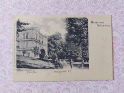 Régi képeslap Villa Klar Gleichenberg fotó levelezőlap