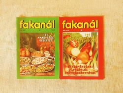 38 db Fakanál magazin, recept újság, 101 étel recept különböző témakörben