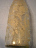 U14 Egy havi munkával készített Antik Dísz üveg ritkaság egész teli művészi csiszolással