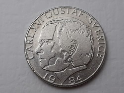 Sweden 1 kroner 1984 coin - Swedish 1 kr 1984 foreign coin