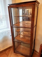 Mirrored, glass display case - xix. Second half of the century, with Bidermeyer style features