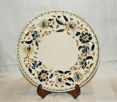 Antik szív pecsétes Zsolnay tányér - 24,5 cm