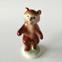 Beautiful old quarry porcelain bear figure, nipp, showcase decoration