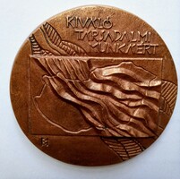 Miklós Borsos bronze commemorative medal, plaque