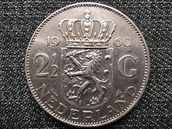 Hollandia I. Julianna (1948-1980) .720 ezüst 2 1/2 Gulden 1960 (id43805)