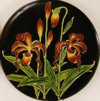 Shütz Blanskó antique majolica decorative plate, bowl