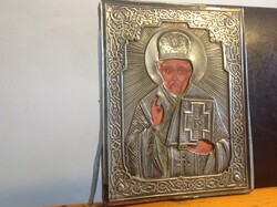 Hammered Russian icon, size 23 x 18 cm