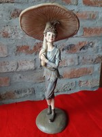 Elf with mushroom - tapestry figure