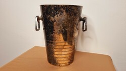 Ezüstözött Art Deco Francia Jeges Vödör - Vintage Champagne és Bor Hűtő