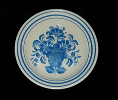 Porcelain wall plate blue floral hand painted 23 cm wall plate wall decoration