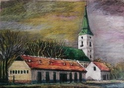 Noémi Tavaszy (1927-2018) village detail tarpa