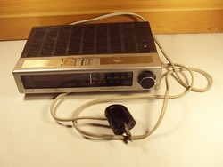 Retro old radio Philips 390 electronic clock radio approx. 1980s