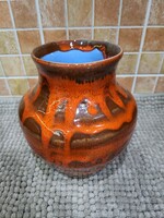 Ceramic retro vase with large mark
