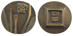 Priest Laszlo: xvii. Fidem /international medal art association/ 1977 Budapest commemorative medal