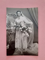 Old wedding photo bride studio photo