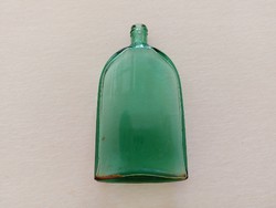 Régi parfümös üveg zöld vintage kölnis palack