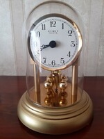 Retro weimar table clock with rotating decoration