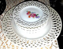 ANTIK cseh VICTORIA PORCELÁN SÜTEMÉNYES / DESSZERTES  1+6 KÉSZLET- Art&Decoration